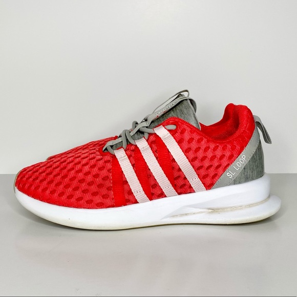 Adidas Women’s Red SL Loop Runners Size 6 - Picture 2 of 13